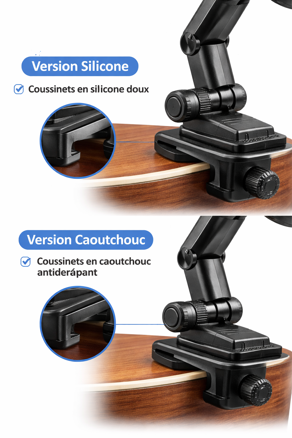 Support téléphone guitare et voiture magnétique 360°